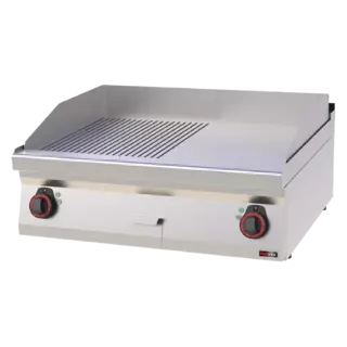 photo 1 plaque de cuisson 80x51 électrique chromée combinée sans soubassement 400 v - fthrc 70/08 e