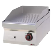 Photo 1 matériel référence RED12419: Plaque de cuisson 40x51 électrique chromée nervurée sans soubassement 400 V - FTRC 70/04 E