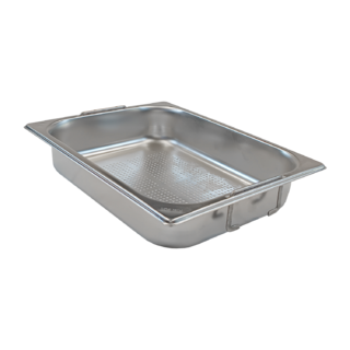 photo 1 bac gastronorme perforé gn 1/2 - 65 poignées escamontables en inox - gnd 1/2-65 u