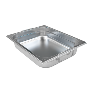 photo 1 bac gastronorme gn 1/2 - 65 poignées escamontables en inox - gn 1/2-65 u