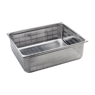 photo 1 bac gastronorme perforé gn 2/1 - 200 en inox - gnd 2/1-200