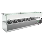 Photo 1 matériel référence RED13357: Vitrine refrigerée de comptoir 6 x GN 1/4 - MCH 4140