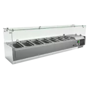 Photo 1 matériel référence RED13358: Vitrine refrigerée de comptoir 7x GN 1/4 - MCH 4150