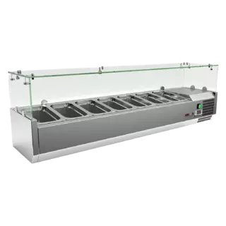 photo 1 vitrine refrigerée de comptoir 7x gn 1/4 - mch 4150