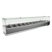 Photo 1 matériel référence RED13361: Vitrine refrigerée de comptoir 10 x GN 1/4 - MCH 4200