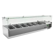 Photo 1 matériel référence RED13364: Vitrine refrigerée de comptoir 1x GN 1/2 + 5x GN 1/3 - MCH 3150