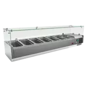 Photo 1 matériel référence RED13365: Vitrine refrigerée de comptoir 7x GN 1/3 - MCH 3160