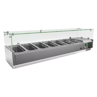 photo 1 vitrine refrigerée de comptoir 7x gn 1/3 - mch 3160