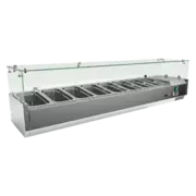 Photo 1 matériel référence RED13366: Vitrine refrigerée de comptoir 8x GN 1/3 - MCH 3180