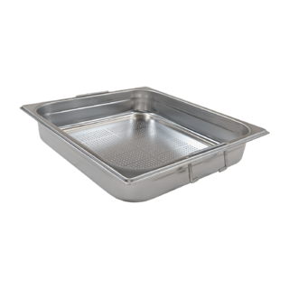 photo 1 bac gastronorme perforé gn 2/3 - 65 poignées escamontables en inox - gnd 2/3-65 u