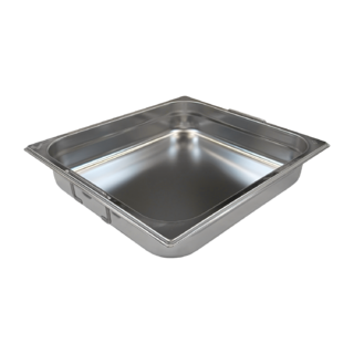 photo 1 bac gastronorme gn 2/3 - 65 poignées escamontables en inox - gn 2/3-65 u