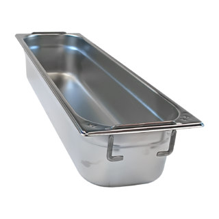 photo 1 bac gastronorme gn 2/4 - 100 poignées escamontables en inox - gn 2/4-100 u
