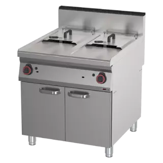 photo 1 friteuse à gaz 2x 17 l - fe 90/80-17 g