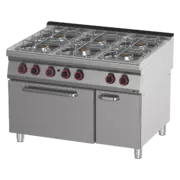 Photo 1 matériel référence RED13707: Fourneau à gaz avec four 2/1 - SPT 90/120-21 G