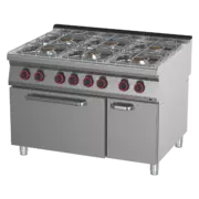 Photo 1 matériel référence RED13708: Fourneau à gaz avec four électrique 2/1 - SPT 90/120-21 GE