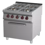 Photo 1 matériel référence RED13709: Fourneau à gaz avec four 2/1 - SPT 90/80 21 G