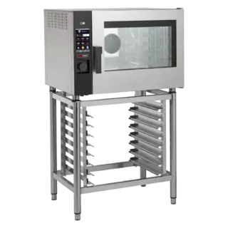 photo 1 four à convection électrique 5x gn 1/1 version renforcée, à injection, tactile, lavage automatique, porte droite - mpd 0511 x eram