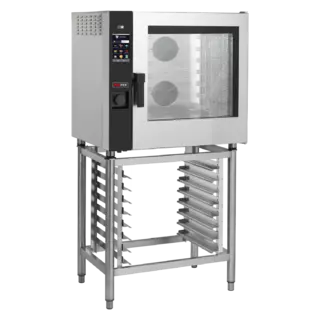 photo 1 four à convection électrique 7x gn 1/1, 12,6 kw, à injection, tactile, lavage automatique, porte droite - mpd 0711 x eram