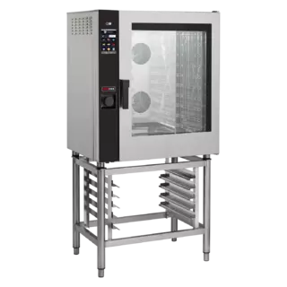 photo 1 four à convection électrique 10x gn 1/1, 17,4 kw, à injection, tactile, lavage automatique, porte droite - mpd 1011 x eram