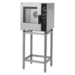 photo 1 four à convection électrique 5x gn 2/3, 4,8 kw, à injection, tactile, lavage automatique, porte gauche - mpd 0523 x elam