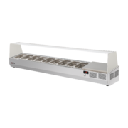 Photo 1 matériel référence RED14287: Vitrine refrigerée 200 cm GN 1/4 pour RTP 3D - RCH 4200