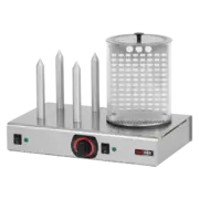 Photo 1 matériel référence RED1453: Hot dog 4 plots avec manchon en verre - HD 04 N