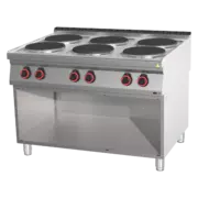 Photo 1 matériel référence RED14647: Fourneau électrique 6 feux - SP 90/120 E