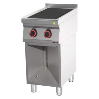 photo 1 fourneau électrique avec 2 coup de feu  avec soubassement - spl 70/40 e