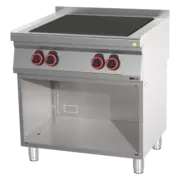 Photo 1 matériel référence RED14652: Fourneau électrique avec 4 coup de feu  avec soubassement - SPL 70/80 E