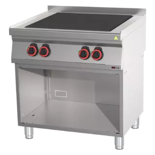 photo 1 fourneau électrique avec 4 coup de feu  avec soubassement - spl 70/80 e