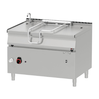 photo 1 sauteuse basculante automatique à gaz 120 l fond en acier - brm 90/120 g