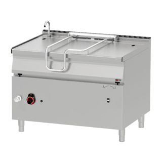 photo 1 sauteuse basculante automatique à gaz 120 l fond en inox - brm 90/120 g/n