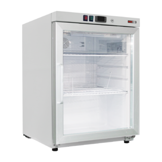 photo 1 armoire réfrigerée froid positif 130 l, porte verre, blanche - drr 200/g