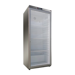 photo 1 armoire réfrigerée froid positif 350 l, porte verre, inox - drr 400 gs