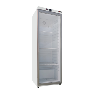 photo 1 armoire réfrigerée froid positif 570 l, porte verre, blanche - drr 600/g