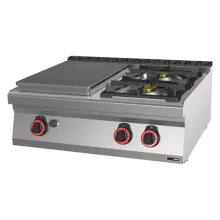 photo 1 fourneau coup de feu à gaz 3x brûleur sans soubassement - stp 70/08 g