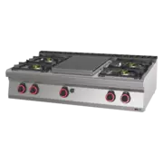 Photo 1 matériel référence RED18739: Fourneau coup de feu à gaz 5x brûleur sans soubassement - STP 70/012 G