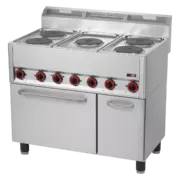 Photo 1 matériel référence RED2054: Fourneau électrique avec four à air chaud électrique GN 1/1 - 5x feu 400 V - SPT 90/5 ELS