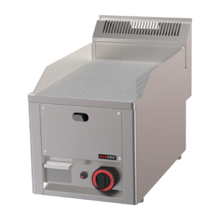 photo 1 plaque de cuisson 32x48 à gaz chrome durable nervurée sans soubassement - ftrc 30 gl