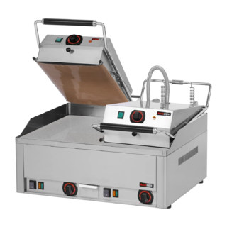 photo 1 steak gril électrique double 65x48 top chrome durable - kd 66 e