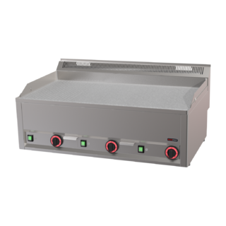 photo 1 plaque de cuisson 97x48 électrique chrome durable combinée sans soubassement 400 v - fthrc 90 el