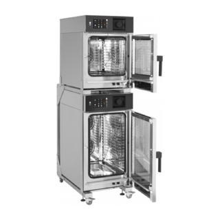 photo 1 kit set fours à convection slim 10 gn 1/1+10 gn 1/1 a 6 gn 1/1+6 gn 1/1 - redfox - stks s 11 n