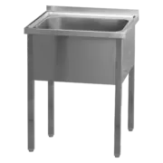 Photo 1 matériel référence RED2552: Table de lavage 140x70x90 - 1x évier 128x51x38 - MSJ 7014