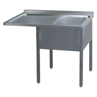 photo 1 table de lavage 140x70x90 - 1x évier 50x40x30 égouttoir gauche - msjol/m 7014