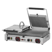 Photo 1 matériel référence RED2998: Panini Grill électrique nervuré 57x24 400 V - PD 2020 R
