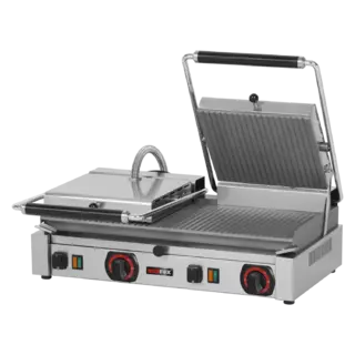 photo 1 panini grill électrique nervuré 57x24 400 v - pd 2020 r