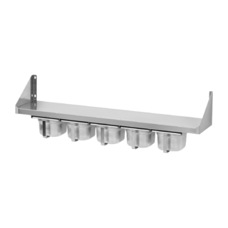 photo 1 étagère avec pots à épices 5x gn 1/6 - pnk 102x65