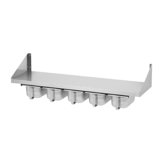 photo 1 étagère avec pots à épices 5x gn 1/4 - pnk 103x45