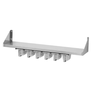 photo 1 étagère avec pots à épices 4x gn 1/4 - pnk 83x44