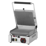 Photo 1 matériel référence RED3499: Panini Grill électrique nervuré, plaque supérieure nervurée 26x24 230 V - PS 2010 R